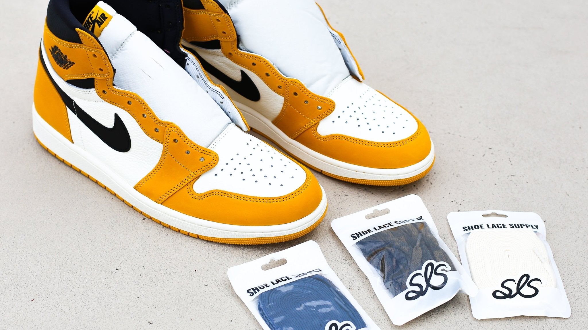 Best Lace Swaps For The Jordan 1 " Yellow Ochre " - Shoe Lace Supply