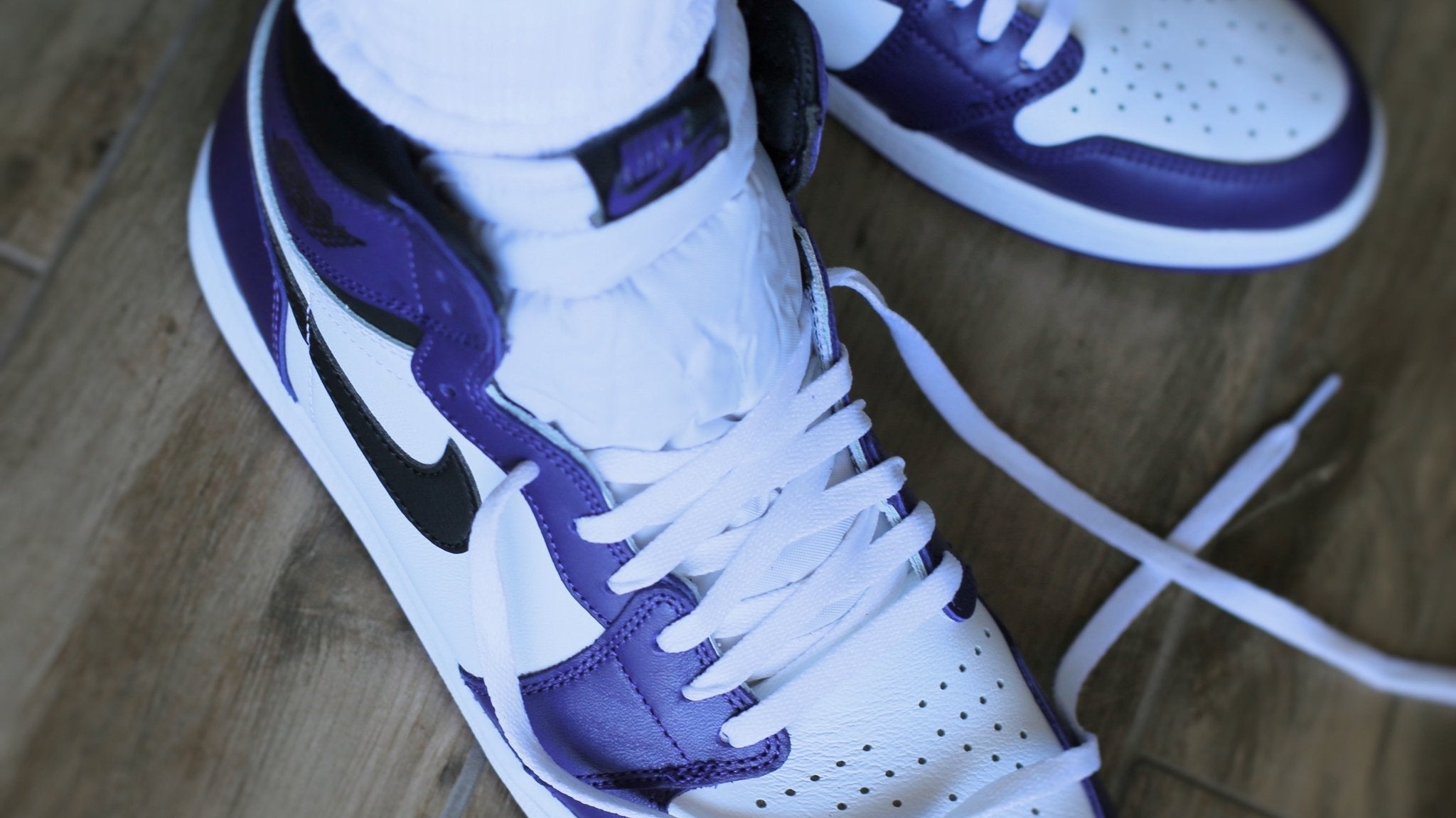 Best shoe laces for your Court Purple Air Jordan 1s. - Shoe Lace Supply
