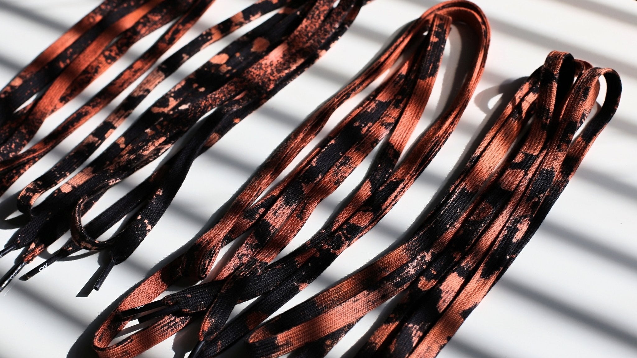 Hand Bleached Shoe Laces - Shoe Lace Supply