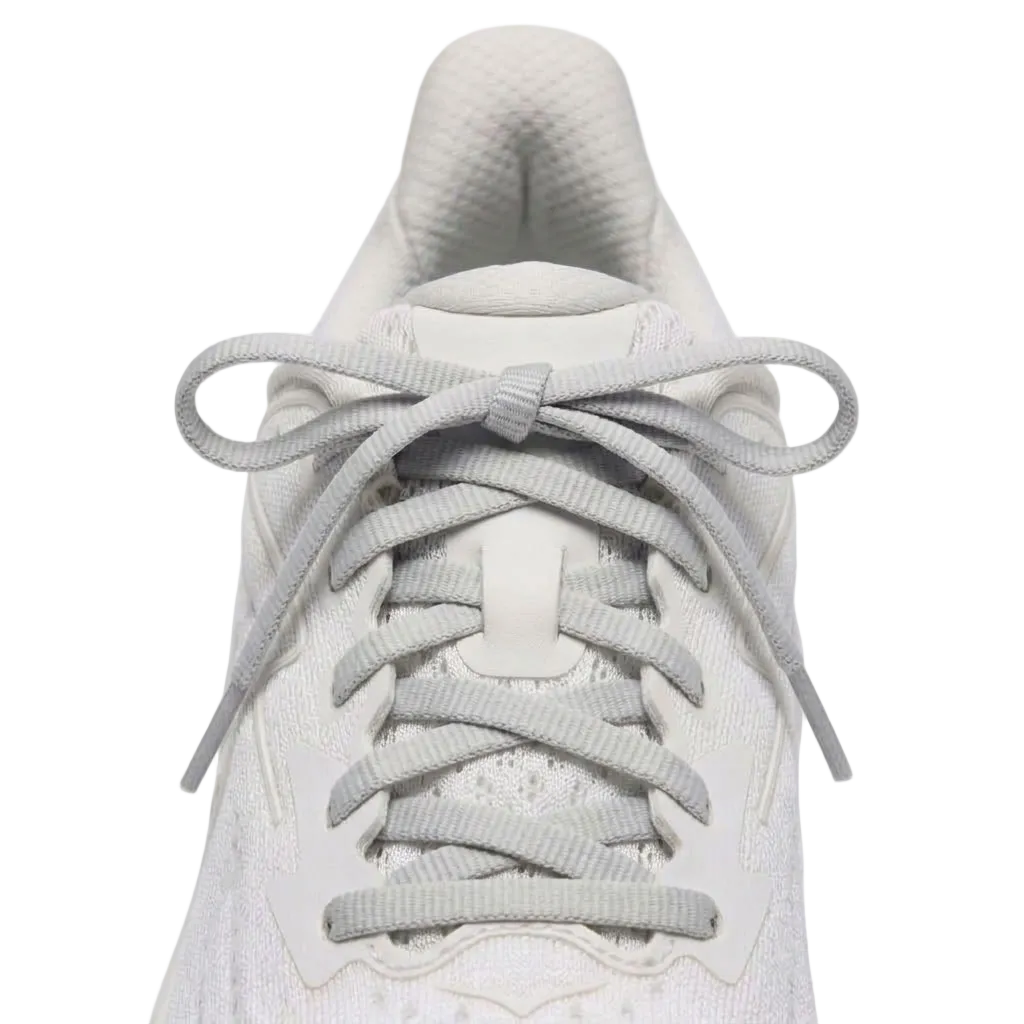 hoka running shoe laces gray