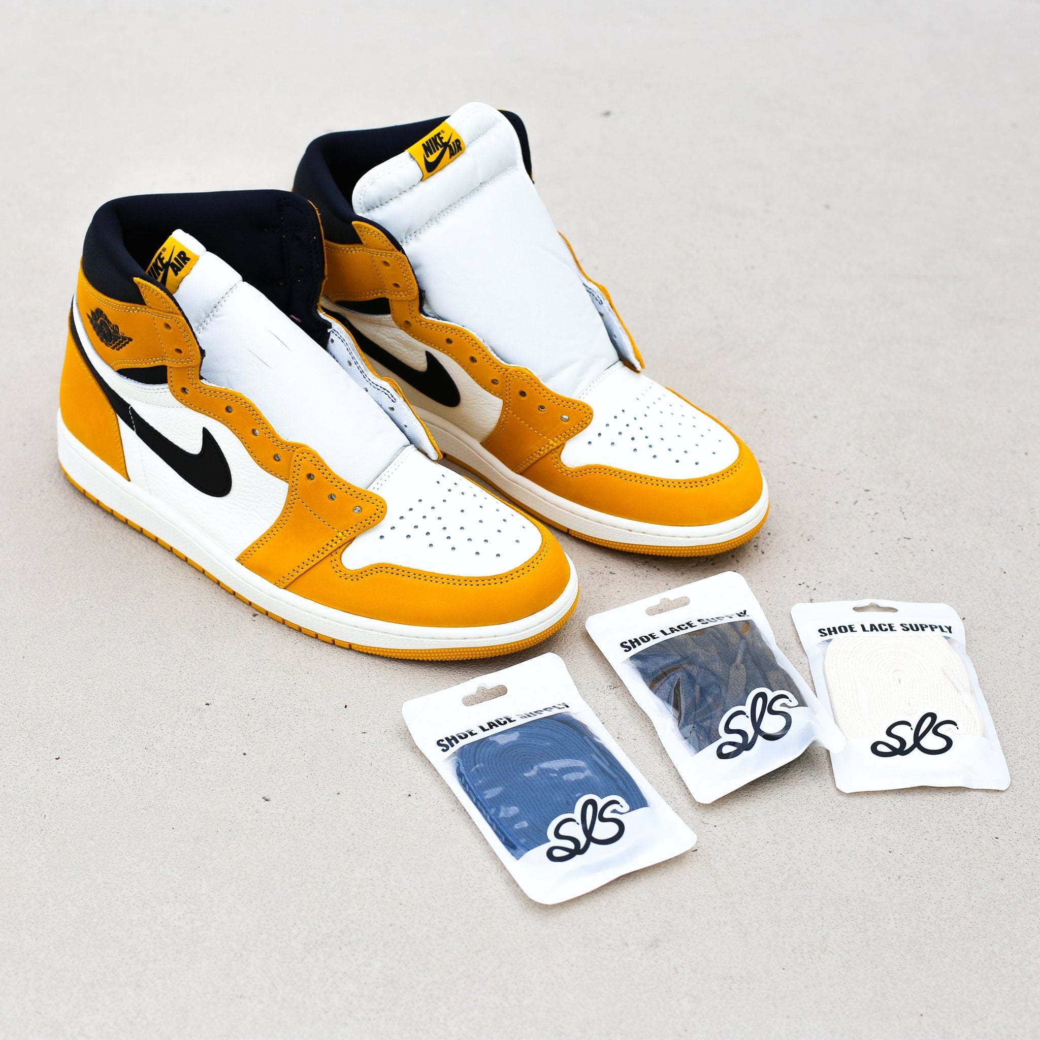 Best Lace Swaps For The Jordan 1 " Yellow Ochre " - Shoe Lace Supply