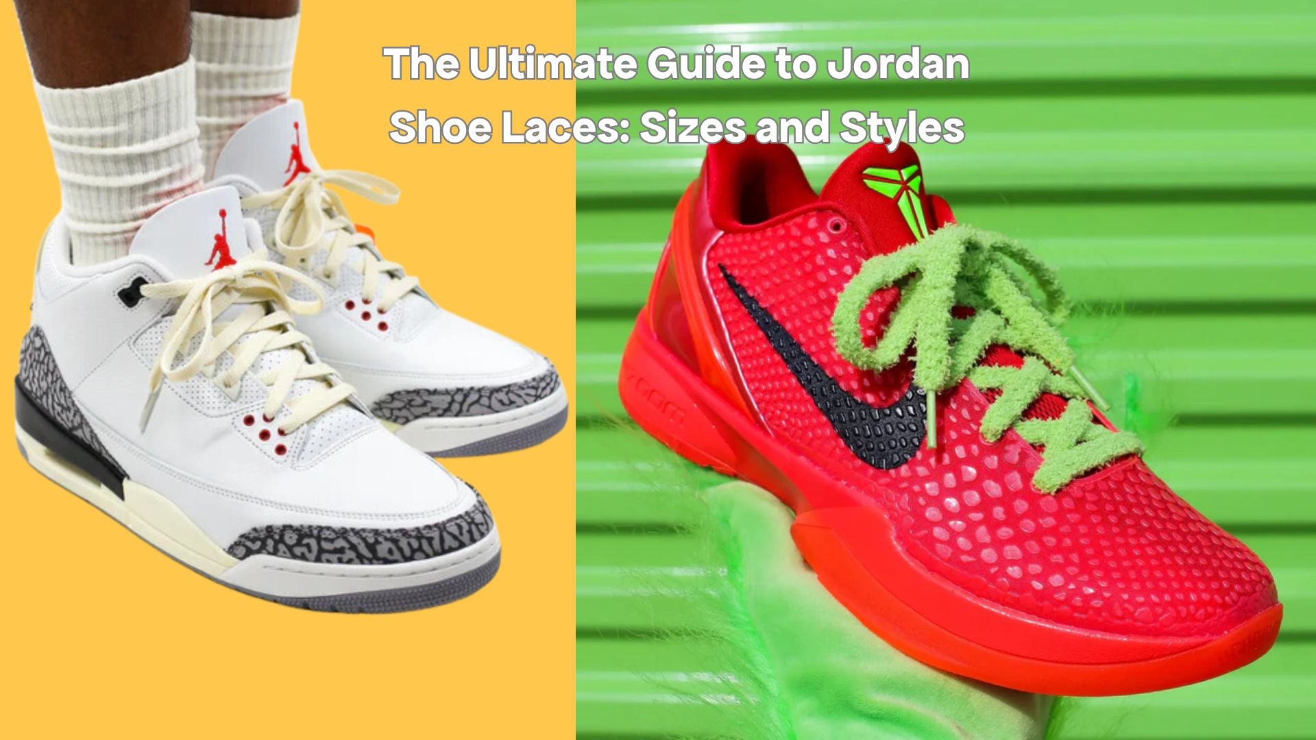 Jordan 3 lace length comparison 120cm vs 130cm flat laces