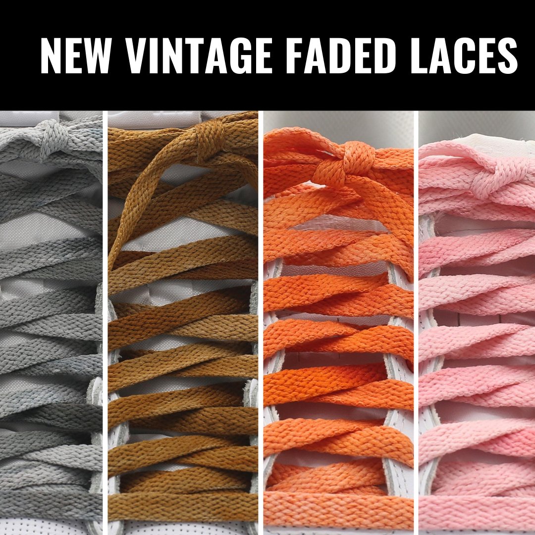 New Vintage Faded Lace Colors Now Available - Shoe Lace Supply