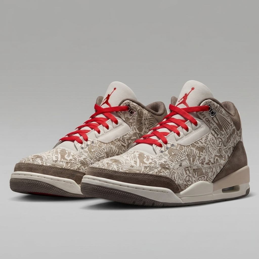 Best Shoe Laces for the Air Jordan 3 "Laser": Red & Sail Lace Swaps
