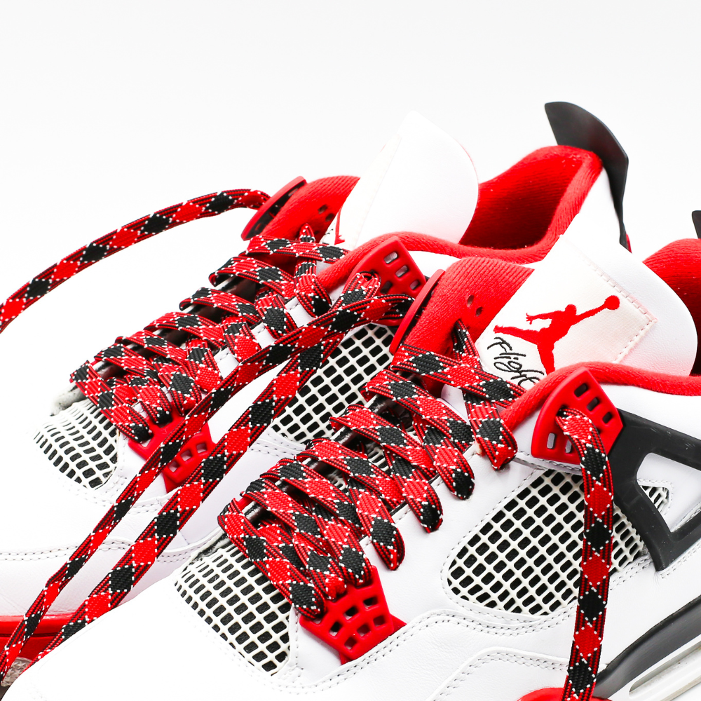 Jordan 4 Chicago Plaid Shoe Laces
