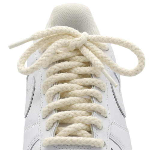  FUOU Rope Shoe Laces Thick Cotton Round Shoelaces for Men Women  Boots Sneakers Shoestring (140cm, Cream) : Clothing, Shoes & Jewelry