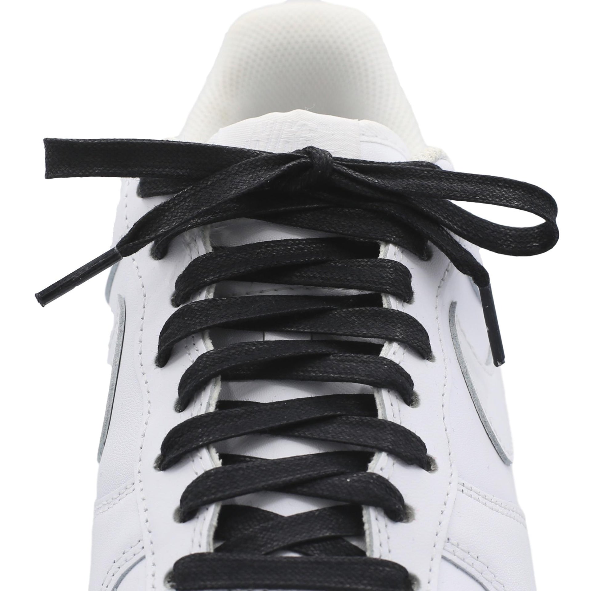 adidas gazelle silver green womens Premium Quality Flat Waxed Cotton Shoe Laces Black (Plain Tip) / 48