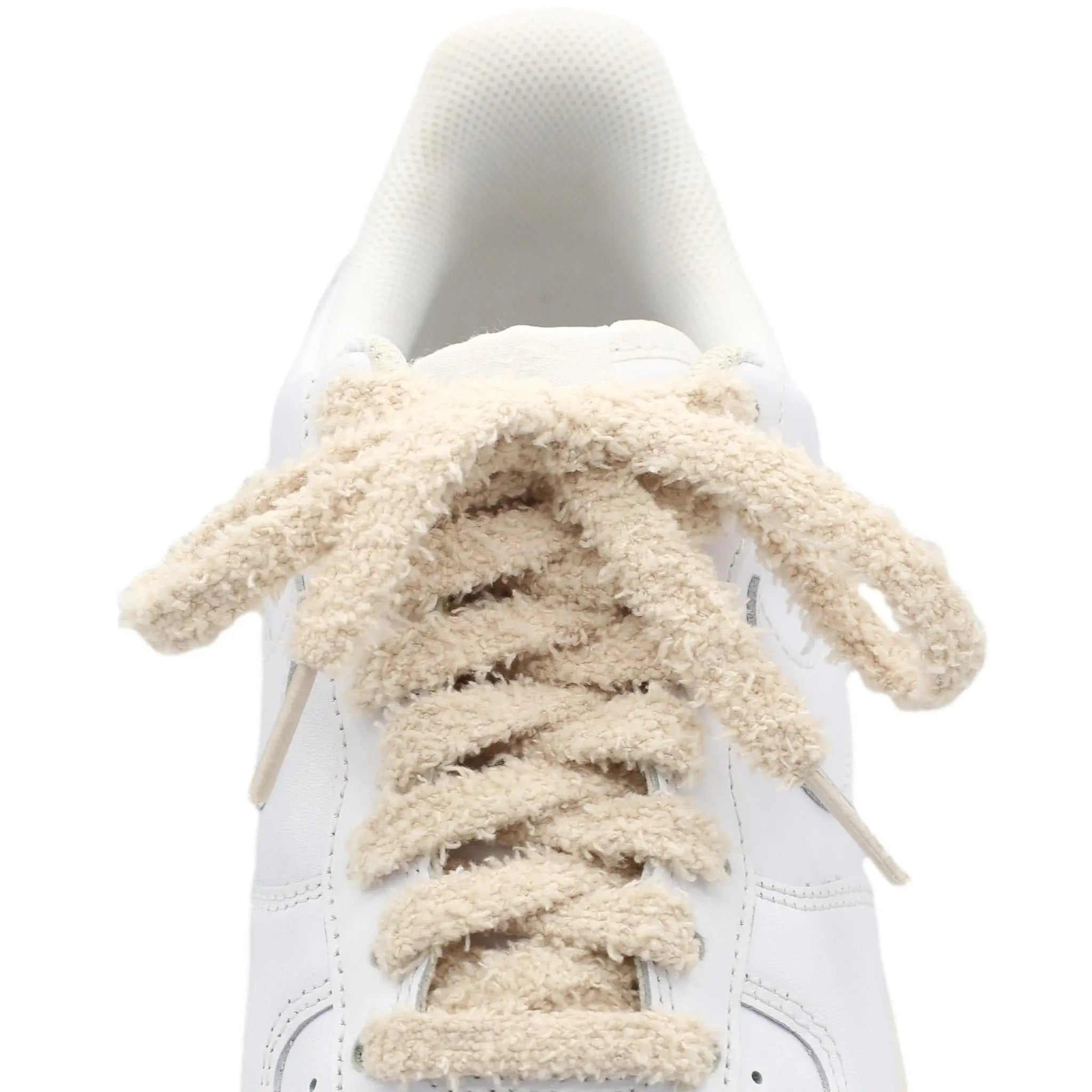 Fuzzy Shoe Laces - beige