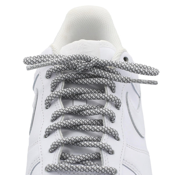 Round Standard Shoe Laces - Reflective - Shoe Lace Supply Round Standard Shoe Laces - Reflective